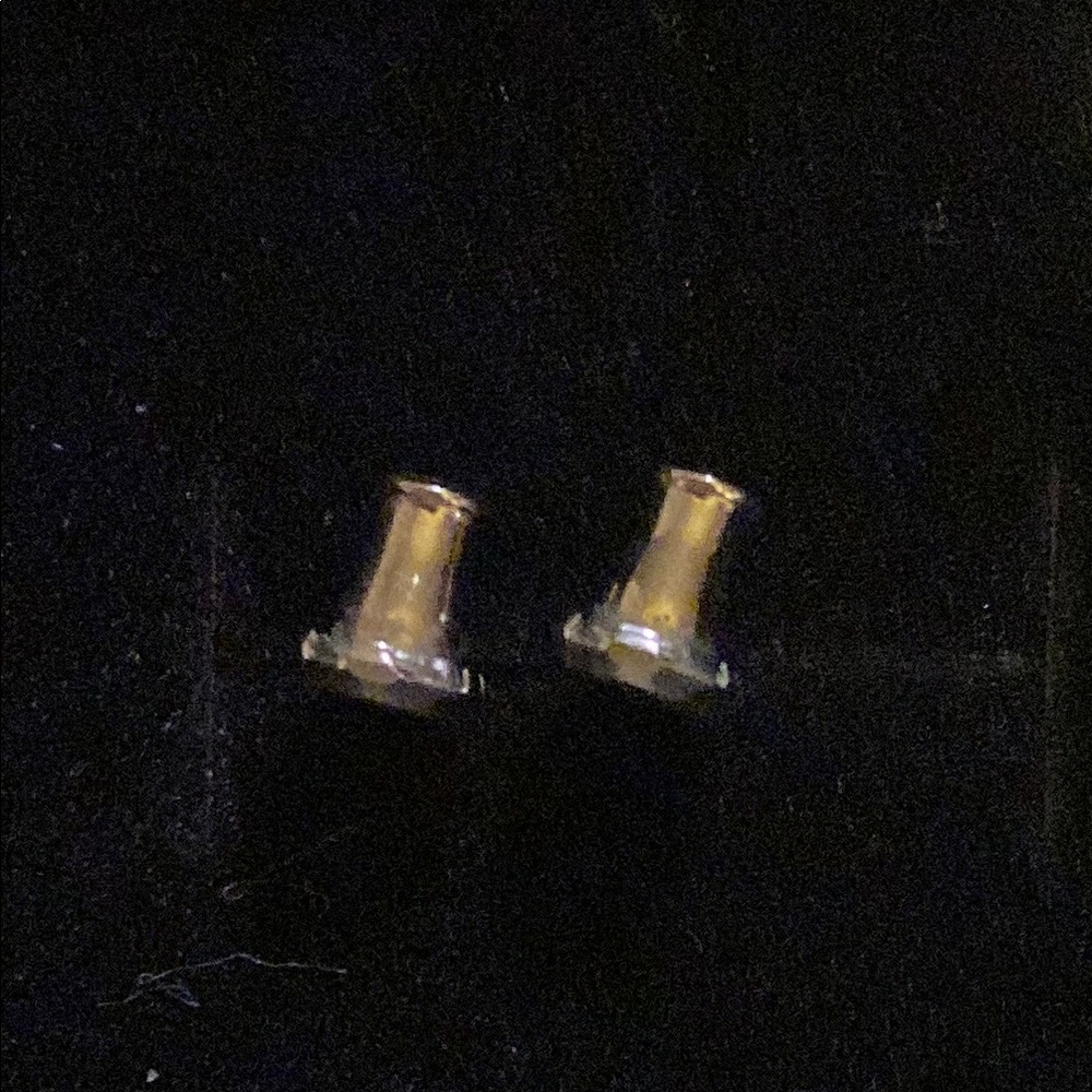 Silver tone vintage Earring Backs